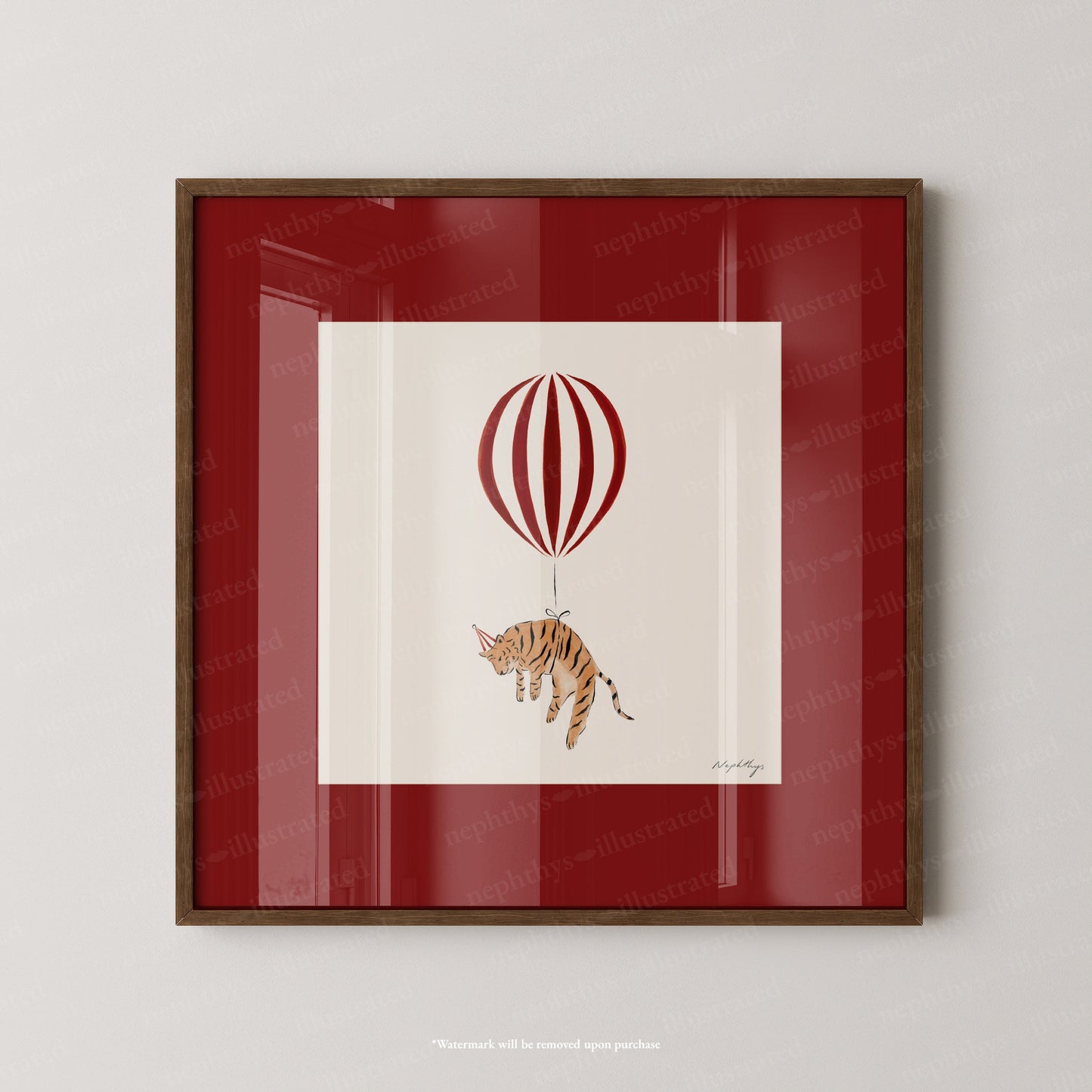 Tiger Balloon Personalised