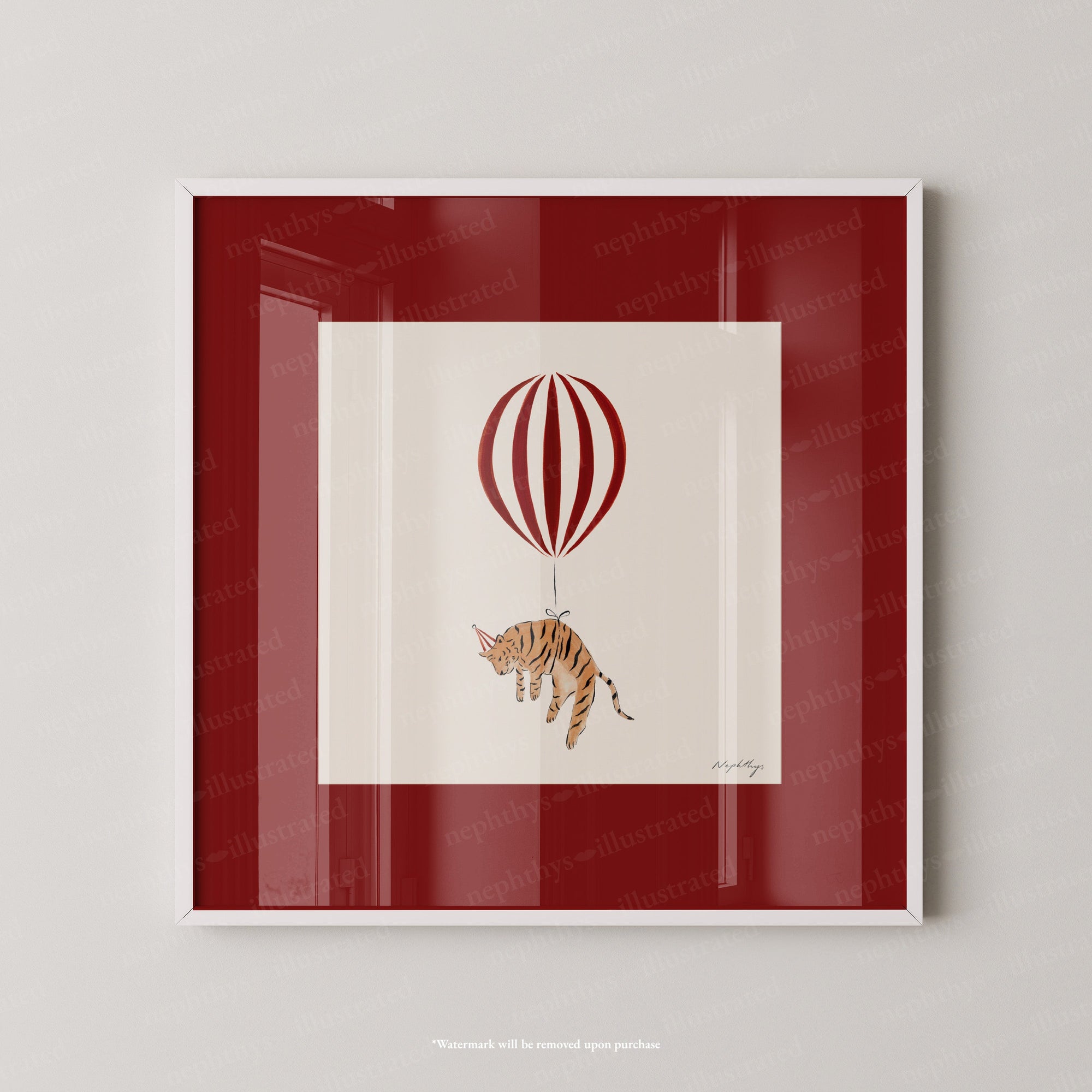 Tiger Balloon Personalised