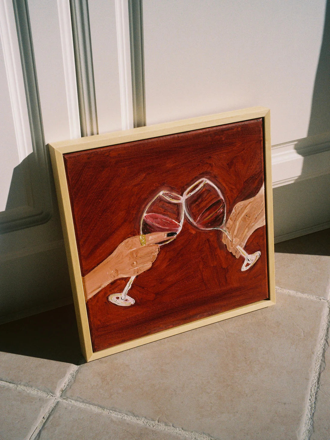 Tinto, azeitonas e romance II Painting