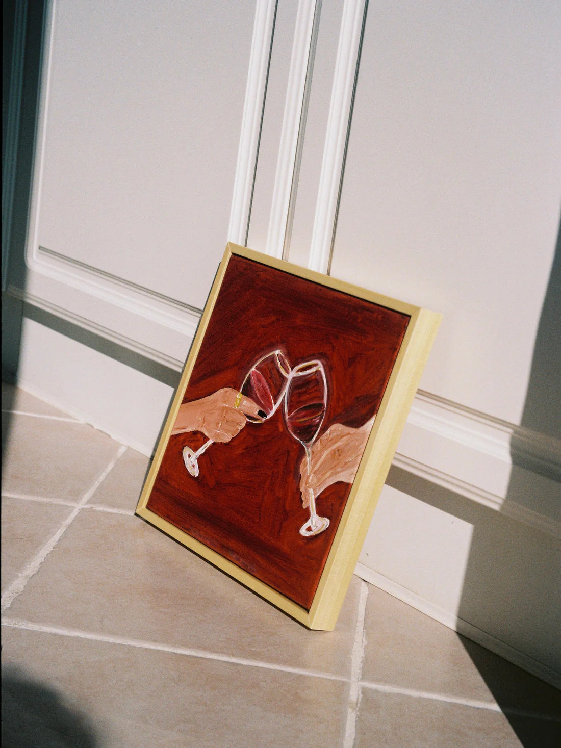 Tinto, azeitonas e romance II Painting