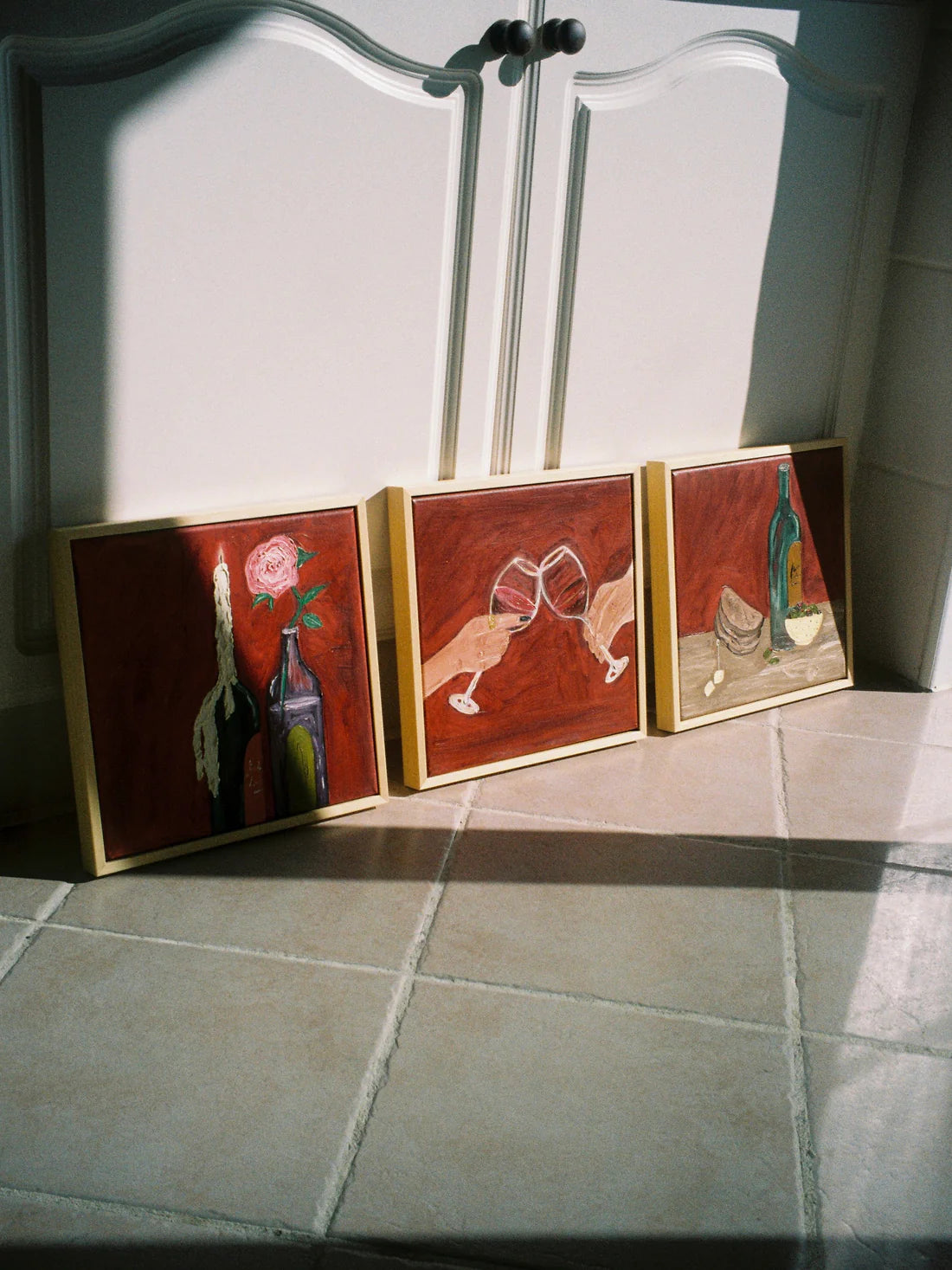 Tinto, azeitonas e romance II Painting