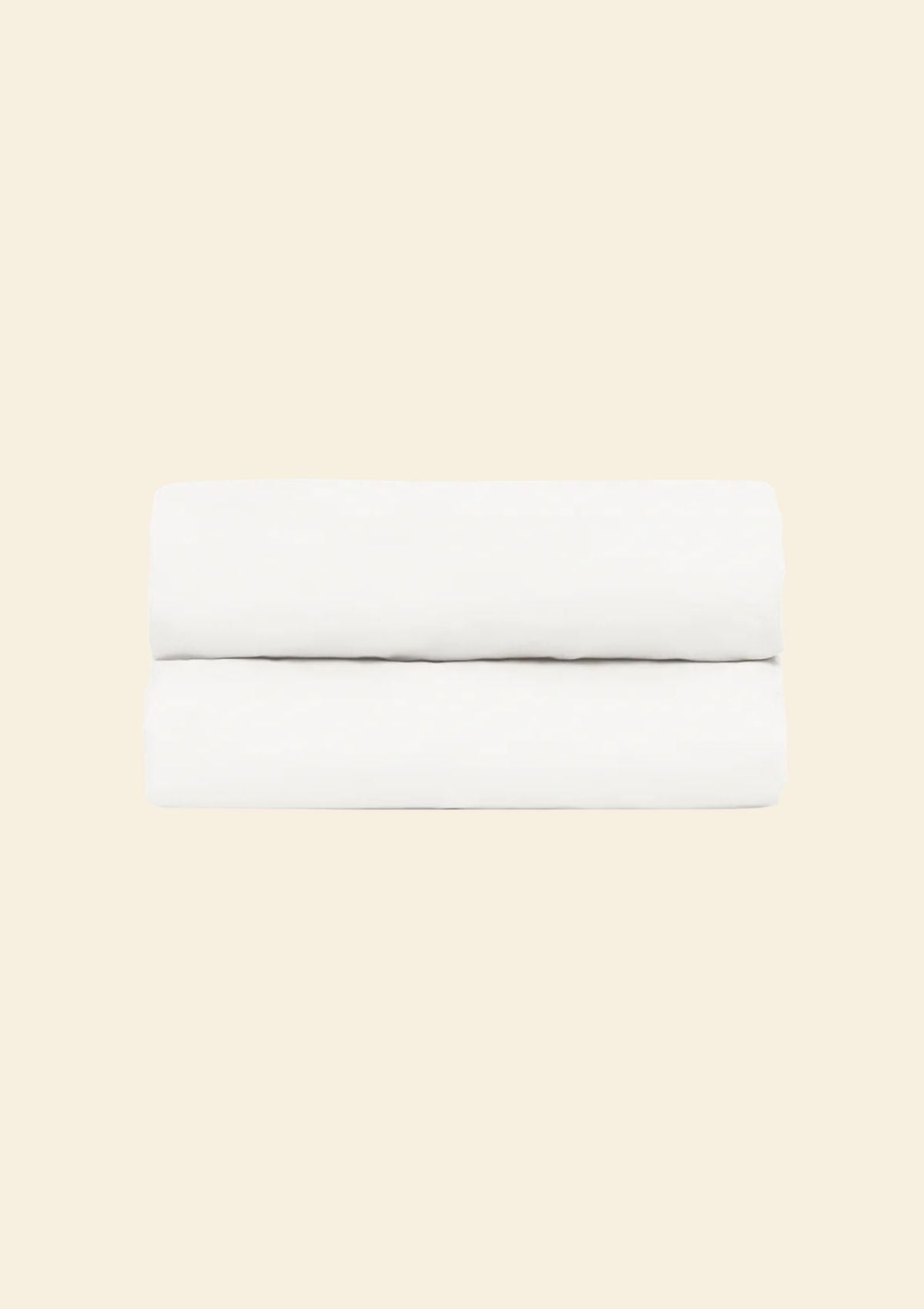 White Cotton Percale Fitted Sheet