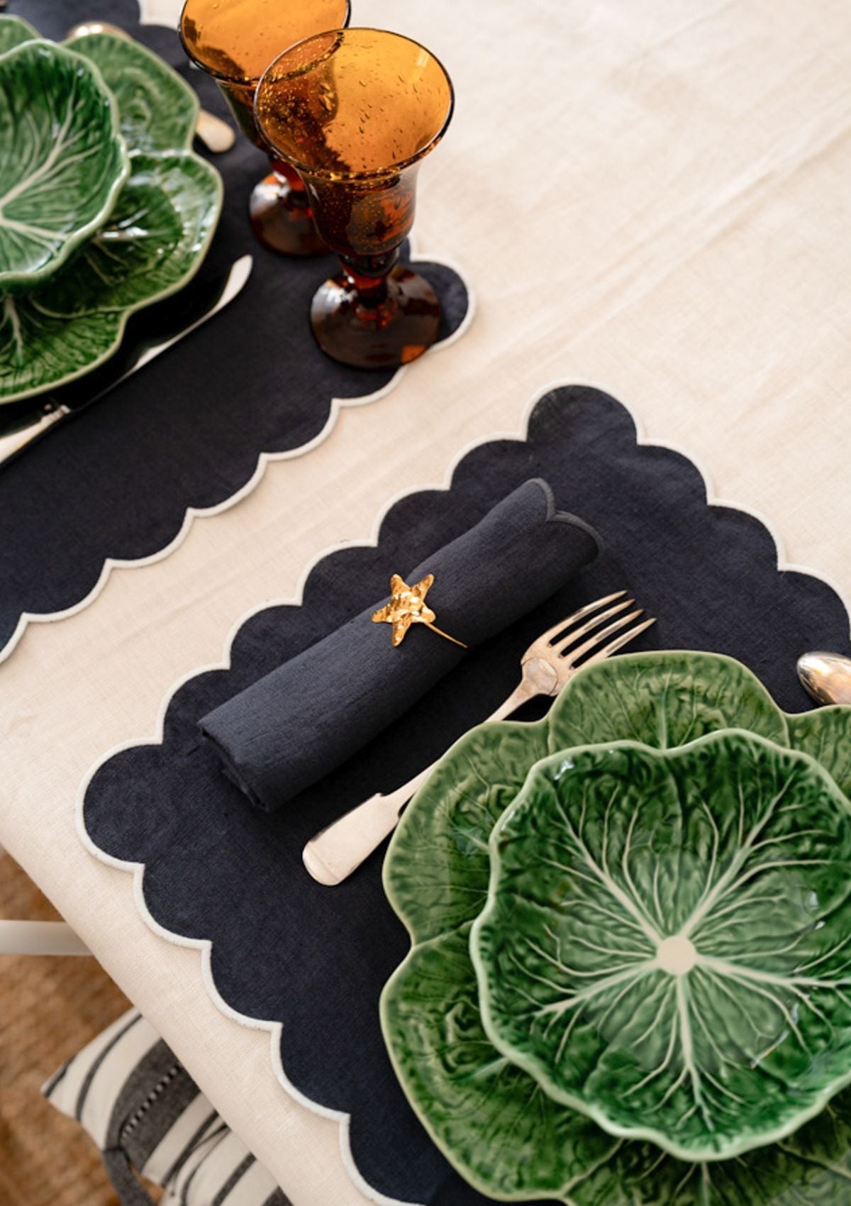 Gold Jewelled Napkin Rings (Set of 6)