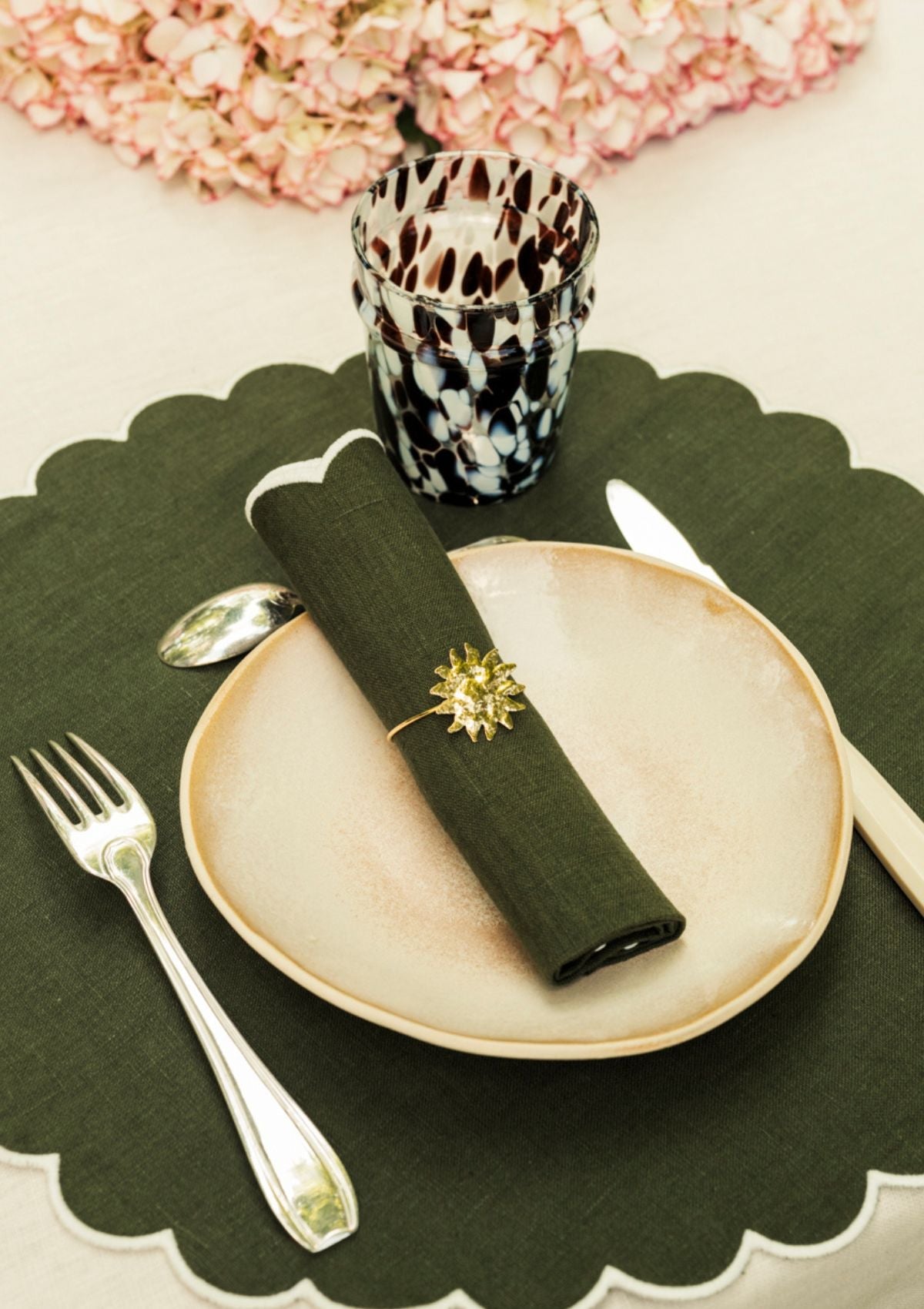 Gold Jewelled Napkin Rings (Set of 6)