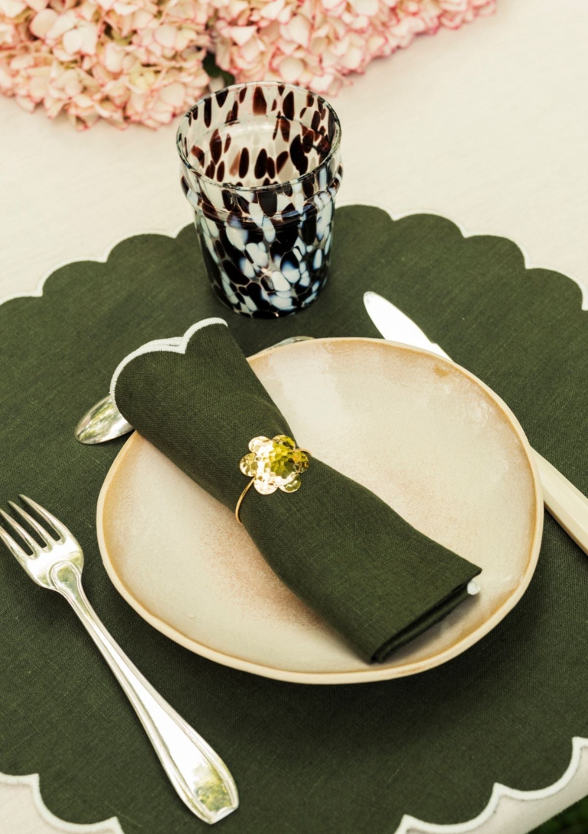 Gold Jewelled Napkin Rings (Set of 6)