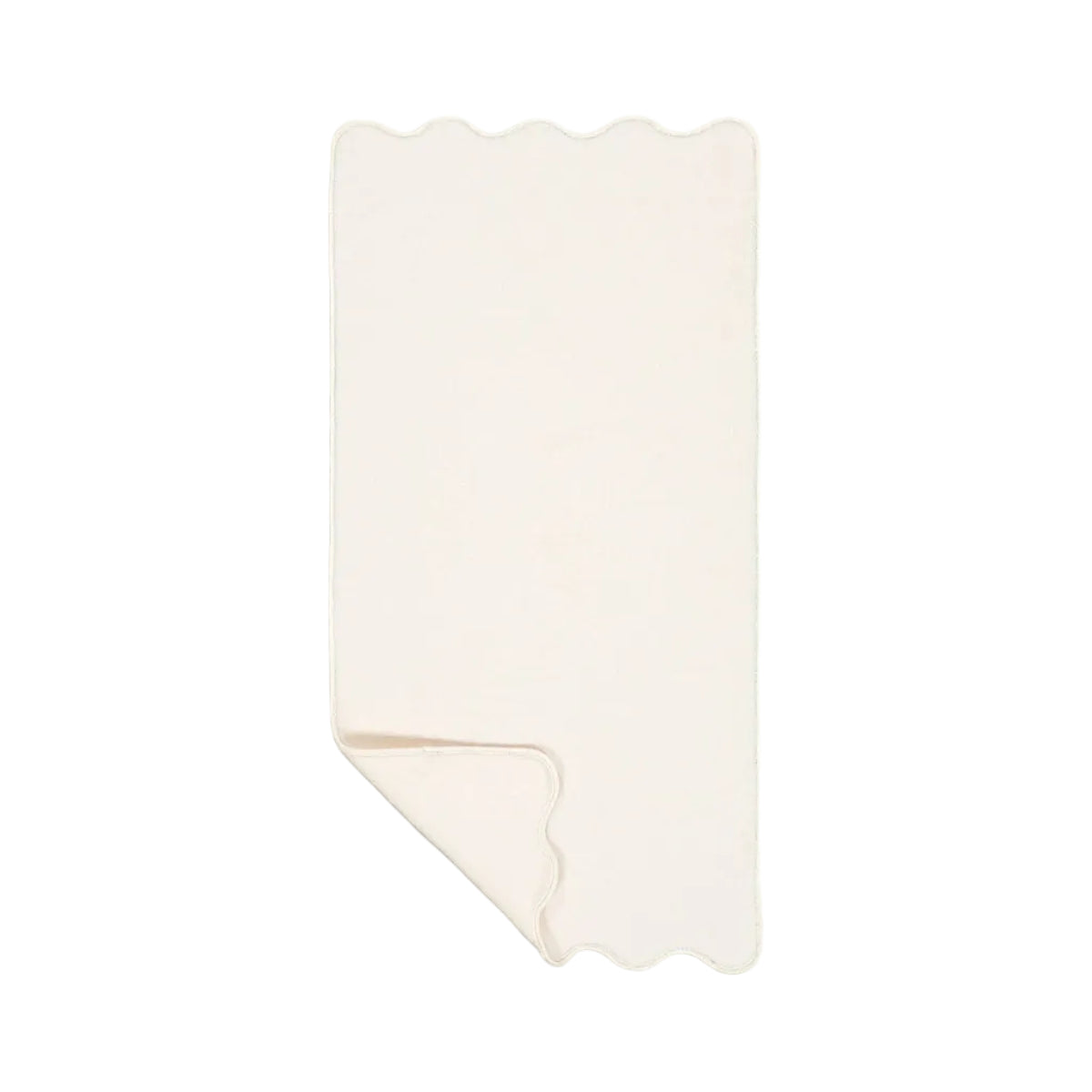 Ivory Cotton Wavy Hand Towel