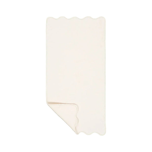 Ivory Cotton Wavy Hand Towel