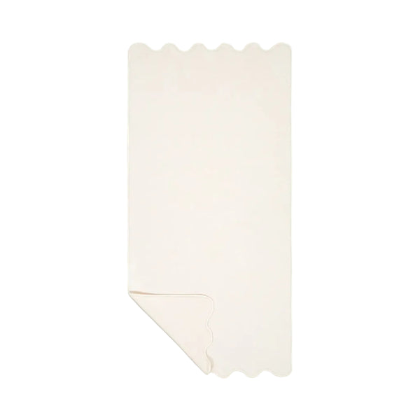 Ivory Cotton Wavy Bath Towel