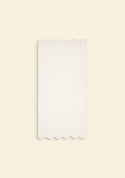 Ivory Cotton Wavy Bath Towel