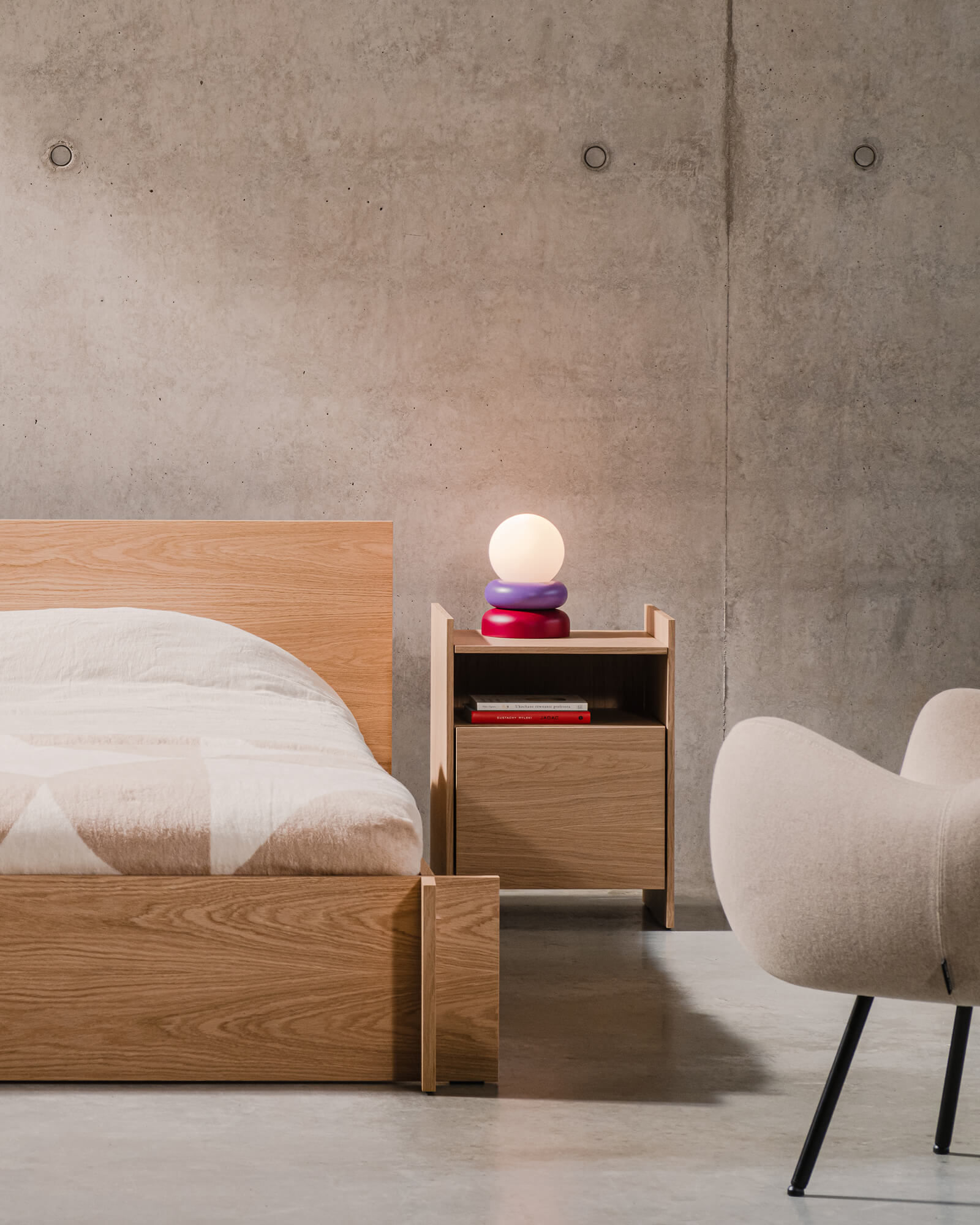 Toopt Bedside Table