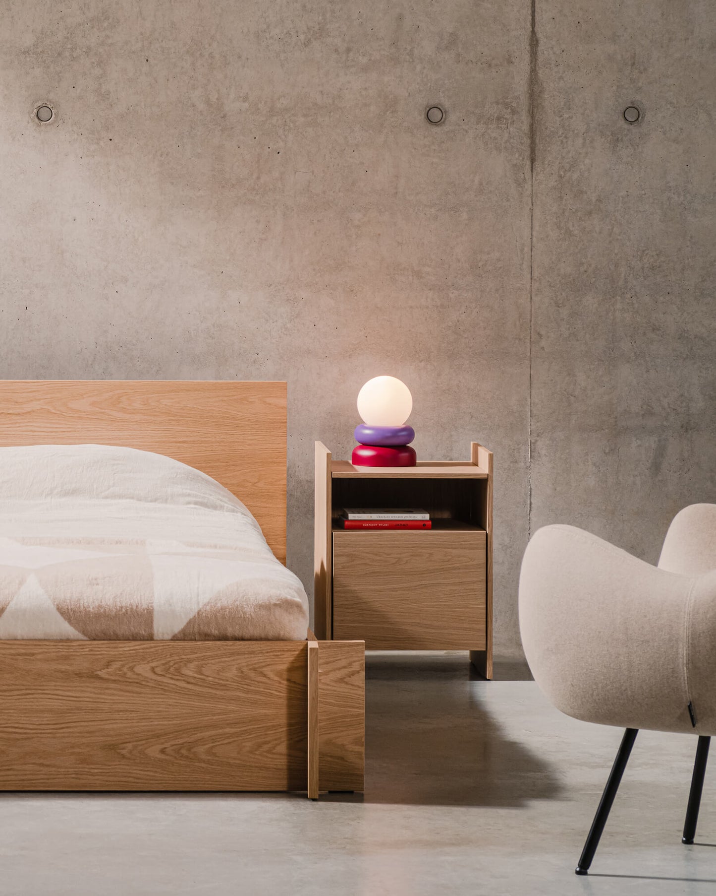 Toopt Bedside Table