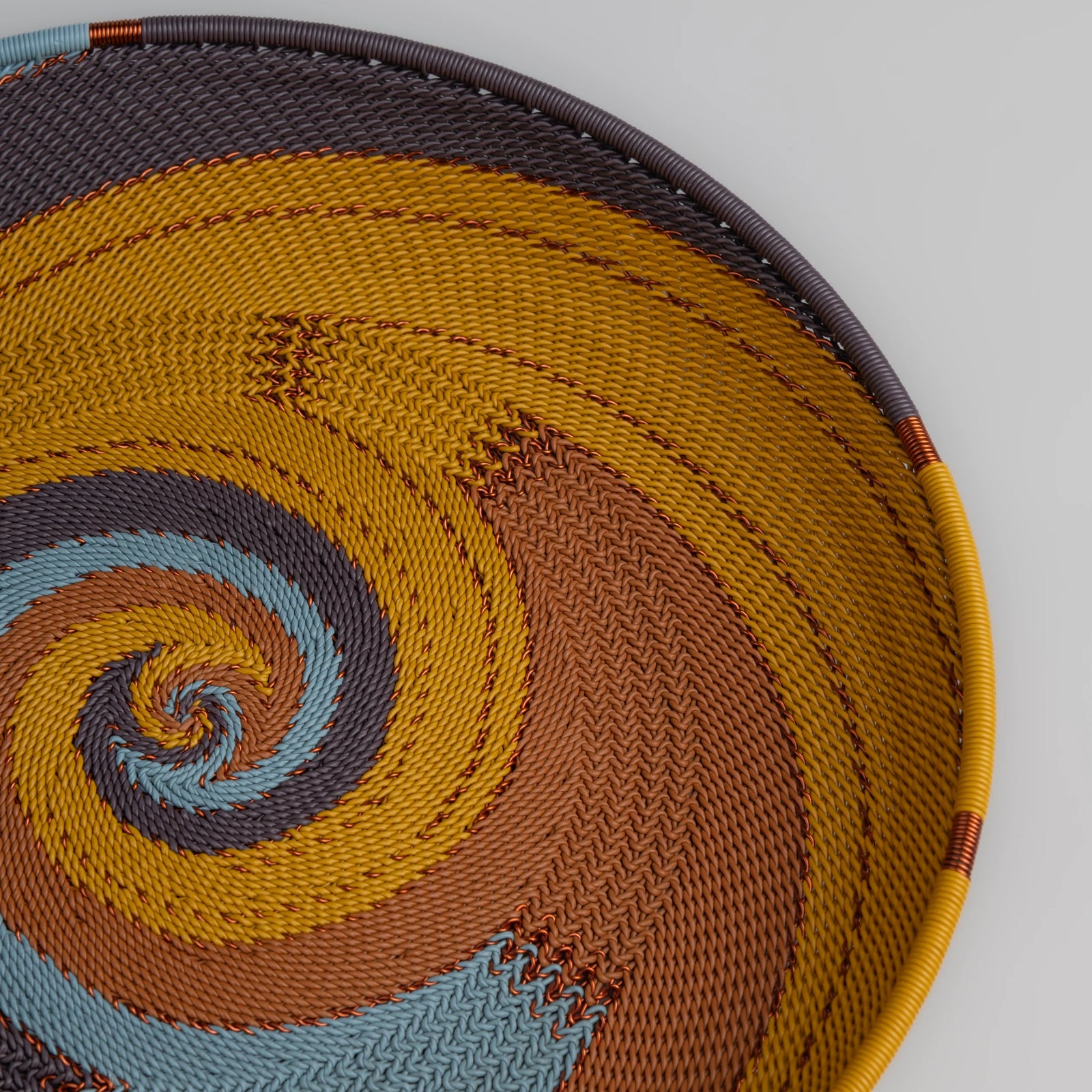 Tray Round - Earthy Denim