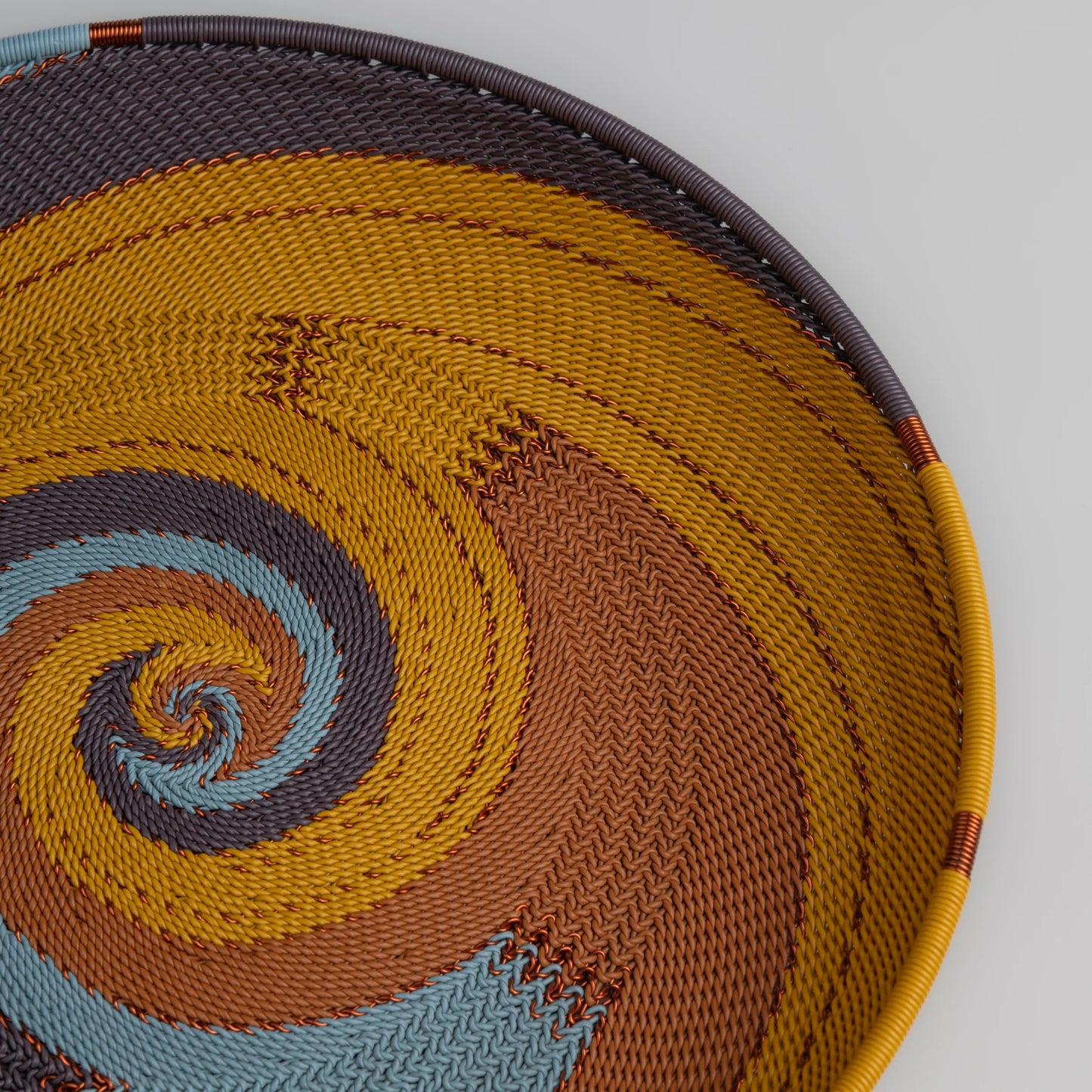 Tray Round - Earthy Denim