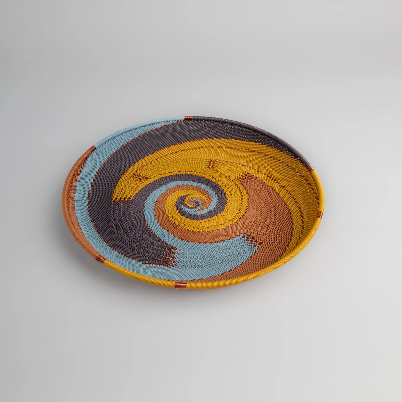 Tray Round - Earthy Denim