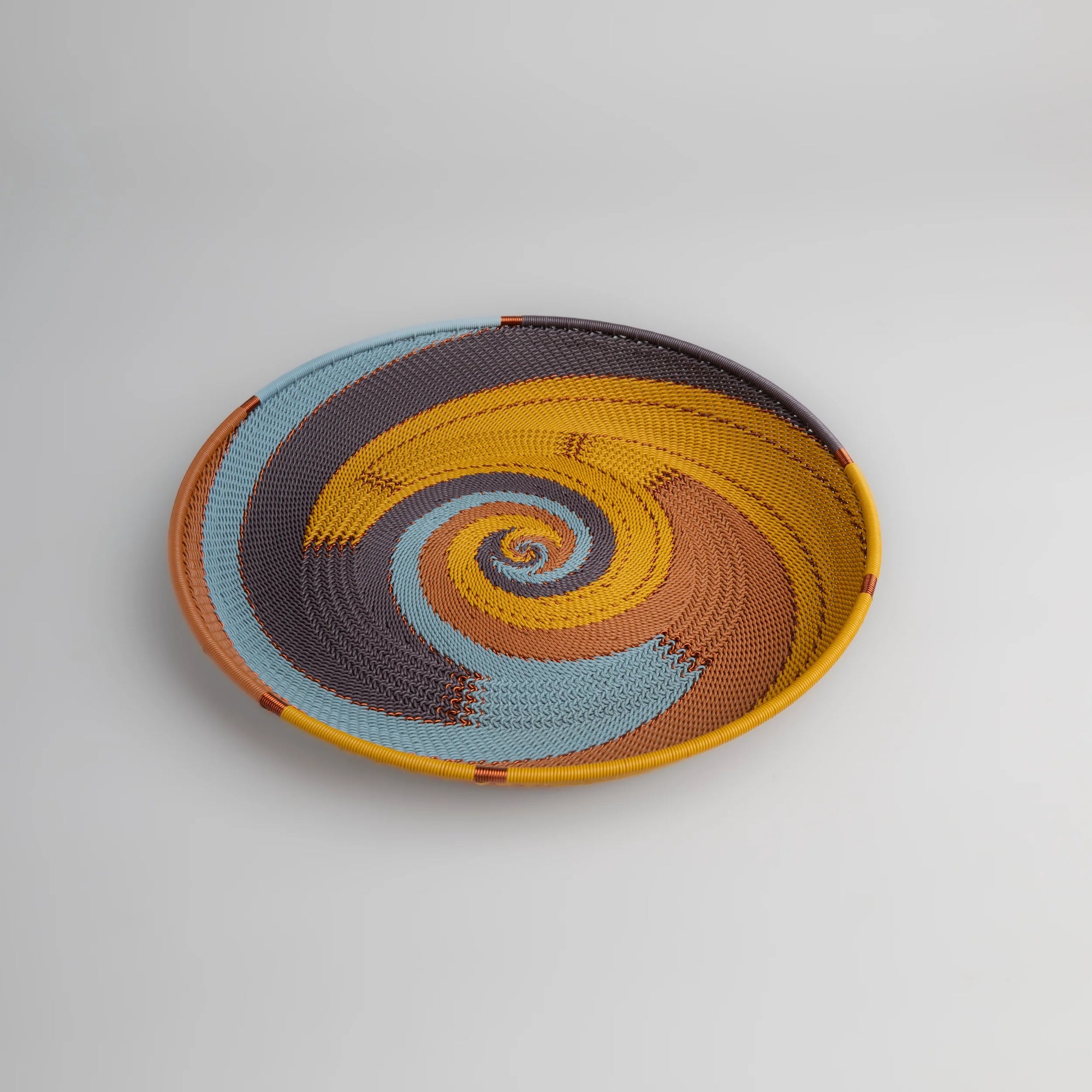 Tray Round - Earthy Denim