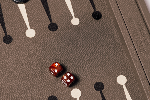 Booklet Backgammon Taupe