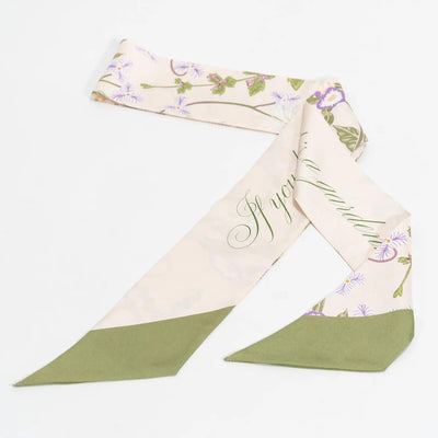 Cottage Vines Silk Twilly Scarf