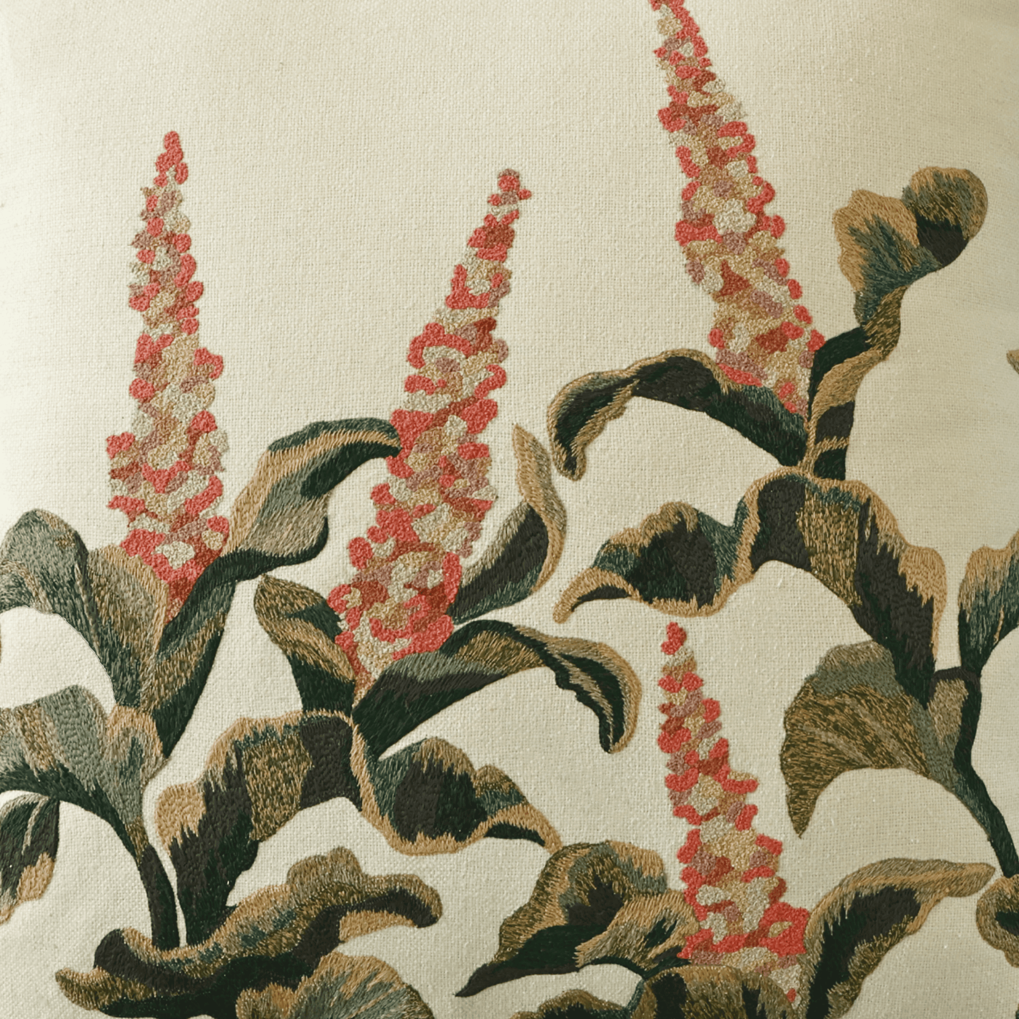Tapestry Hand Embroidered Silk Pillow Cover 20×20 in