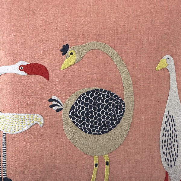 Embroidered Pillow - 20x20 in