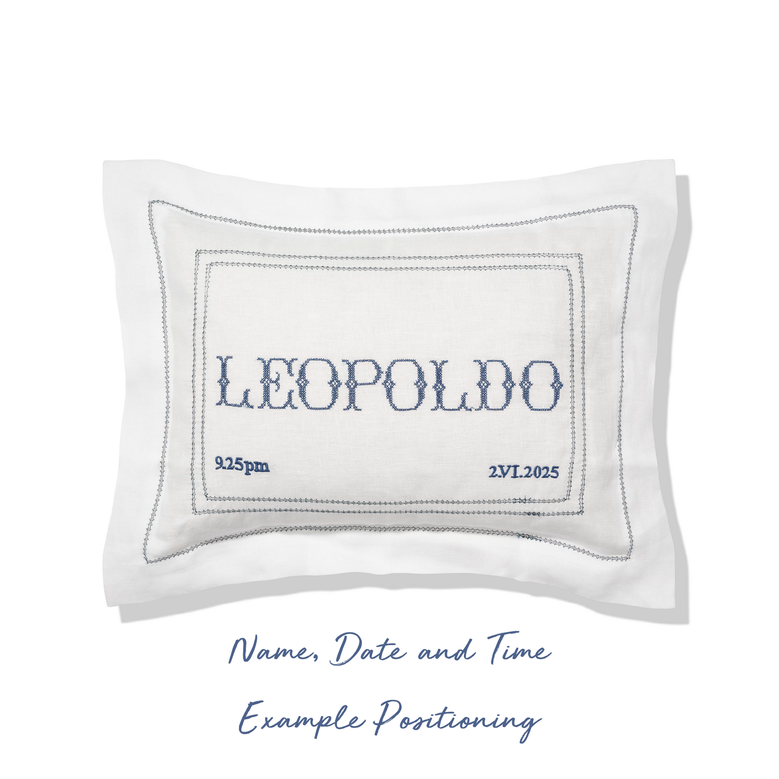 Boudoir Pillow with Hemstitch in English Rose