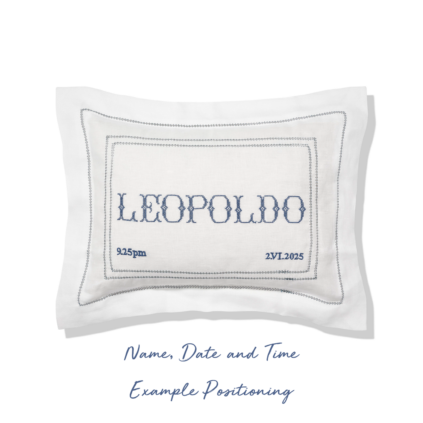 Boudoir Pillow with Hemstitch in English Rose