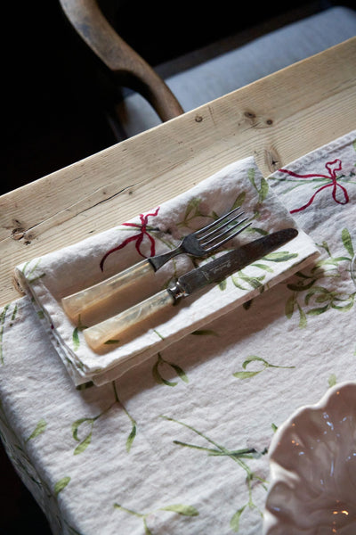 Mistletoe Linen Napkin