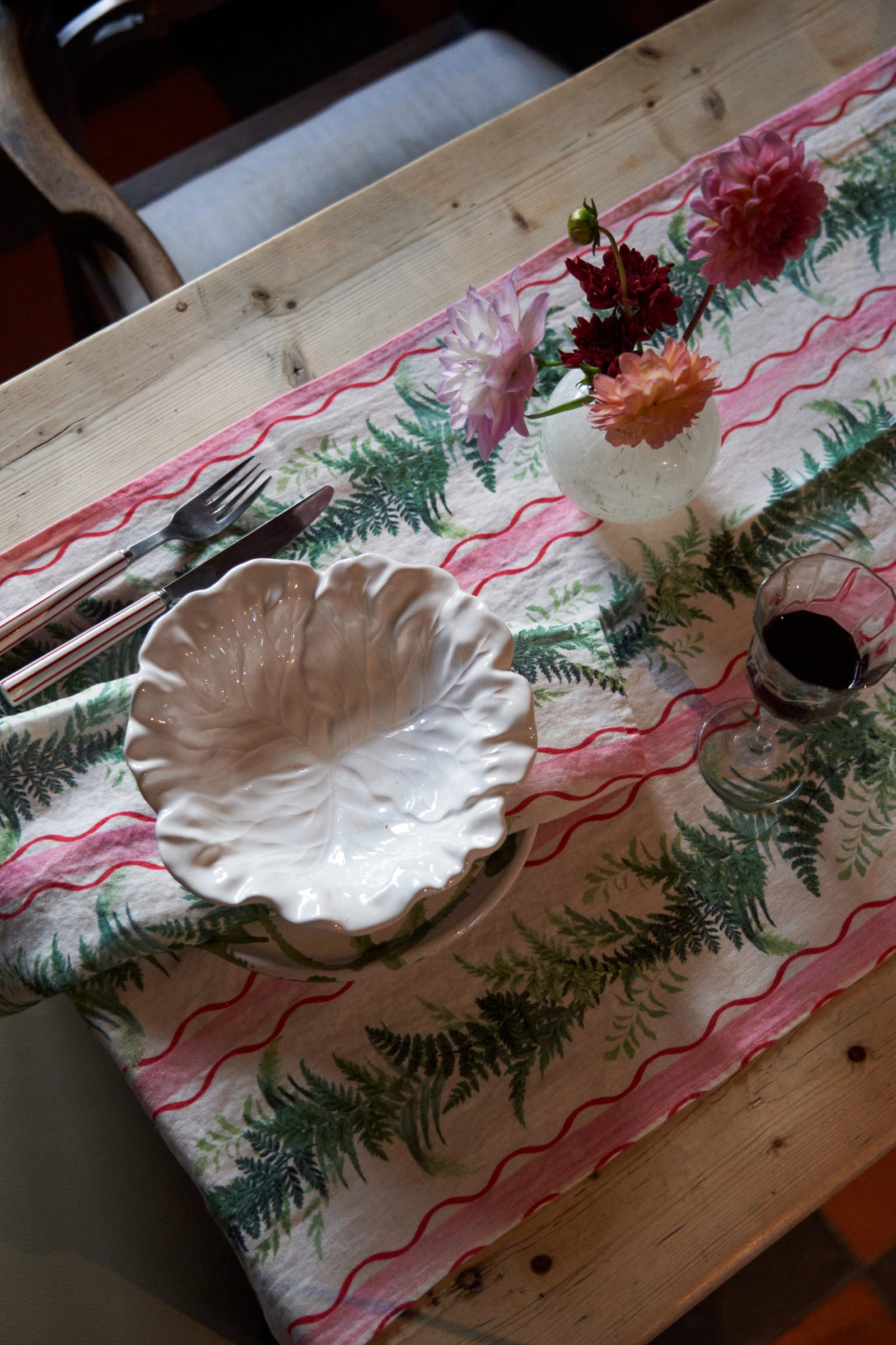 Eden Stripe Linen Runner