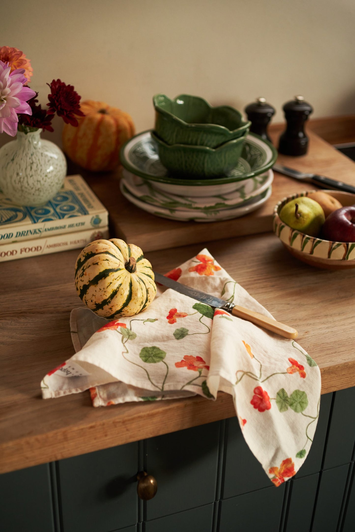 Nasturtium Linen Napkin
