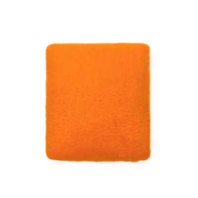 Viso Mohair Pillow Orange and White