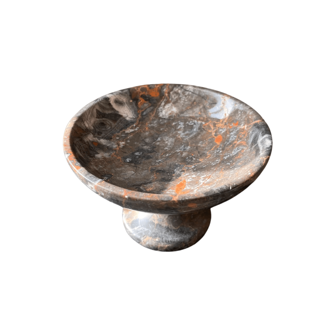 Marble Tall Serving Bowl