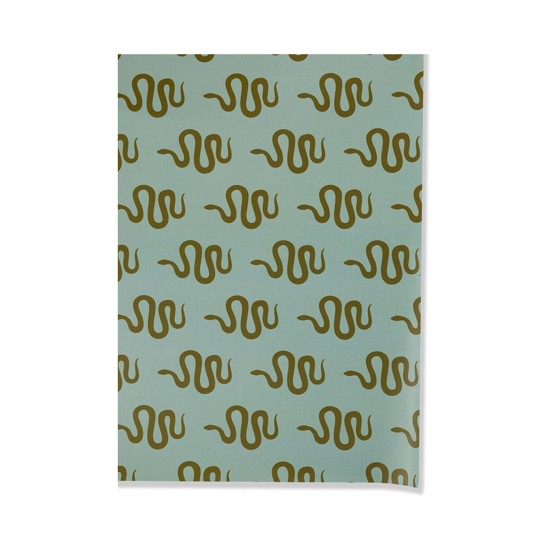 Wrapping Paper Sheets - Serene Snake