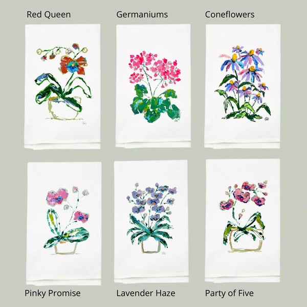 Blooming Girls Tea Towel