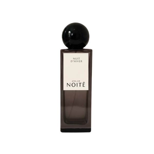
Black home perfume bottle with label Atelier Noite Nuit d'Hiver