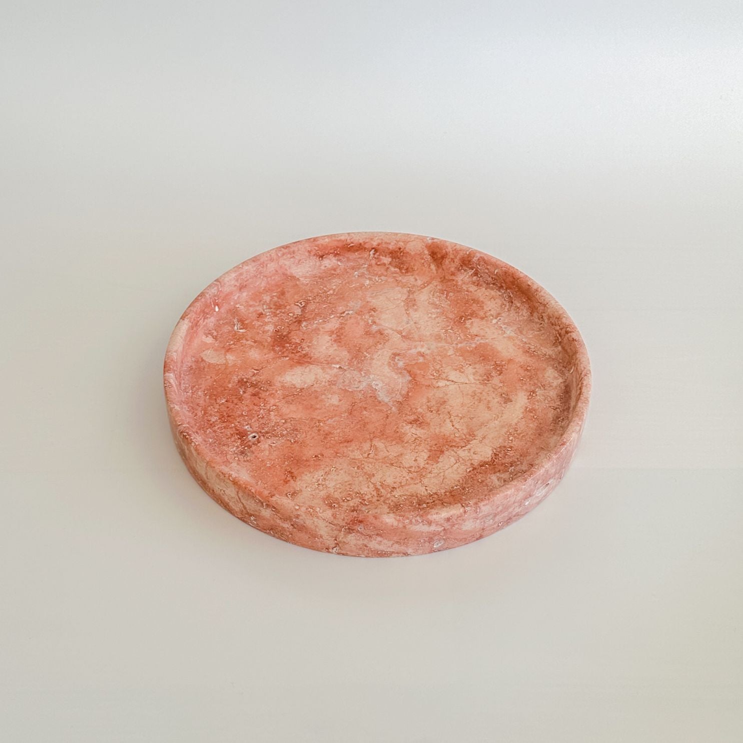 Raya Red Travertine Tray