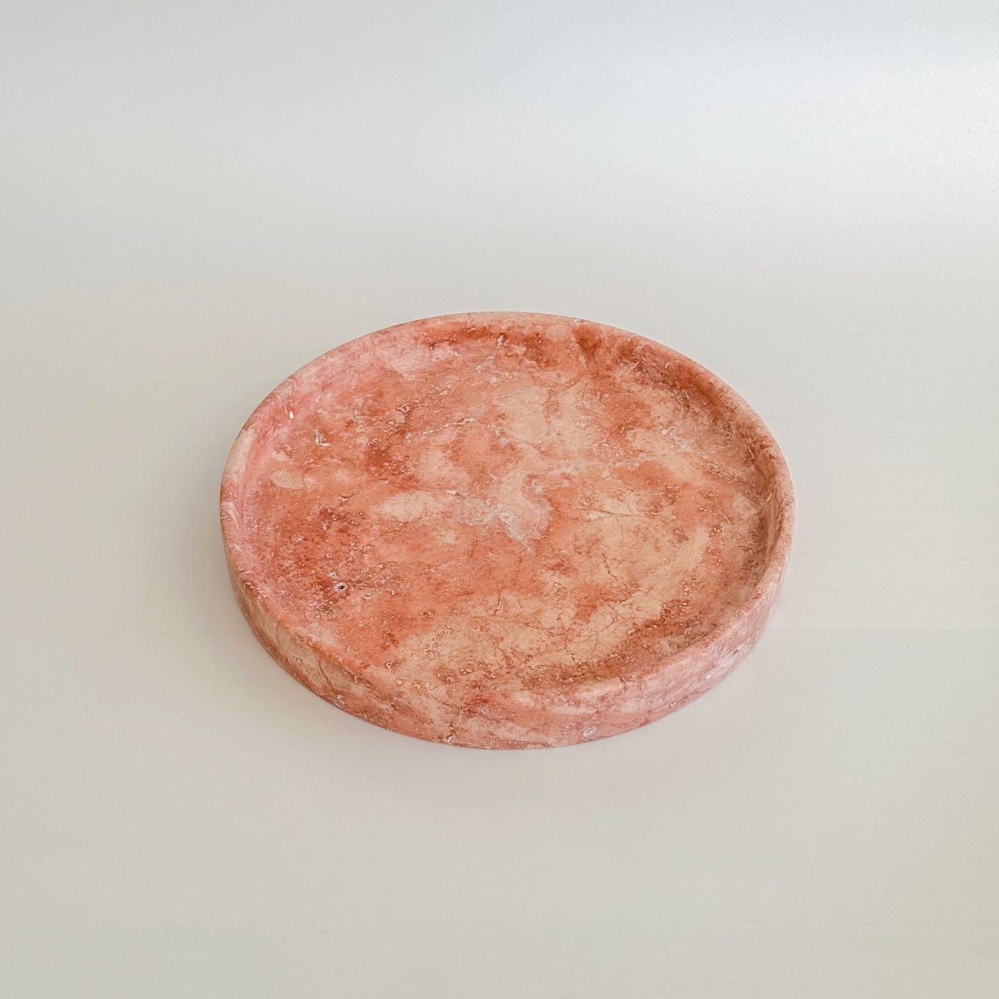Raya Red Travertine Tray