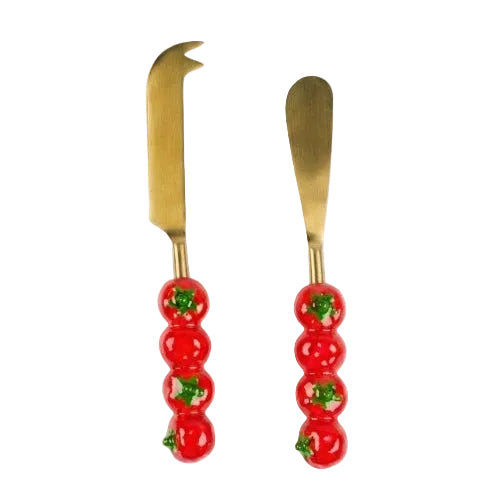 Tomato Cheese Knife Set of 2 8x1 Inches - Casa Amarosa