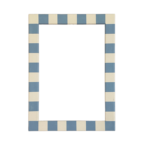 Picture Frame, Baby Blue Skinny Stripes