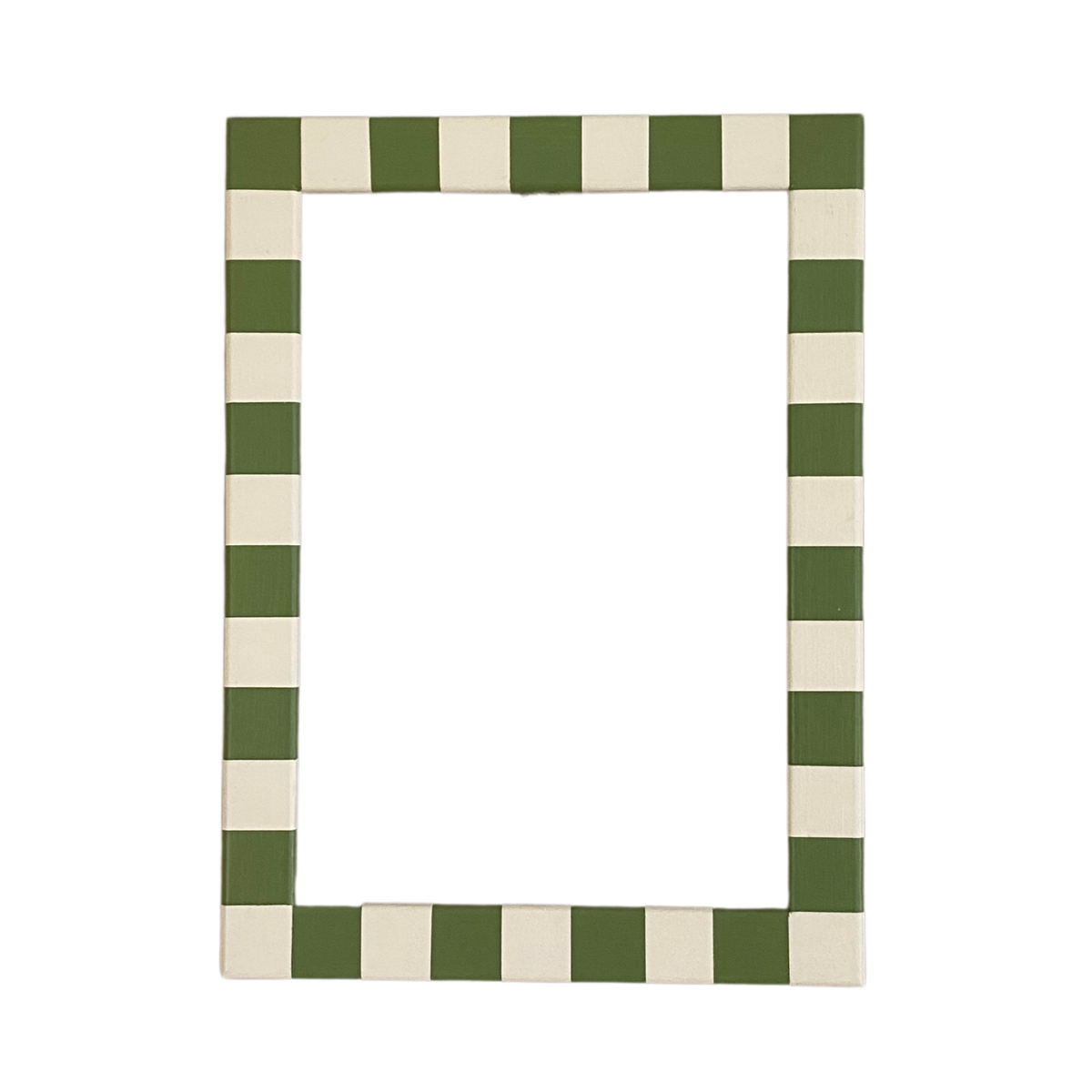 Picture Frame, Apple Green Skinny Stripes