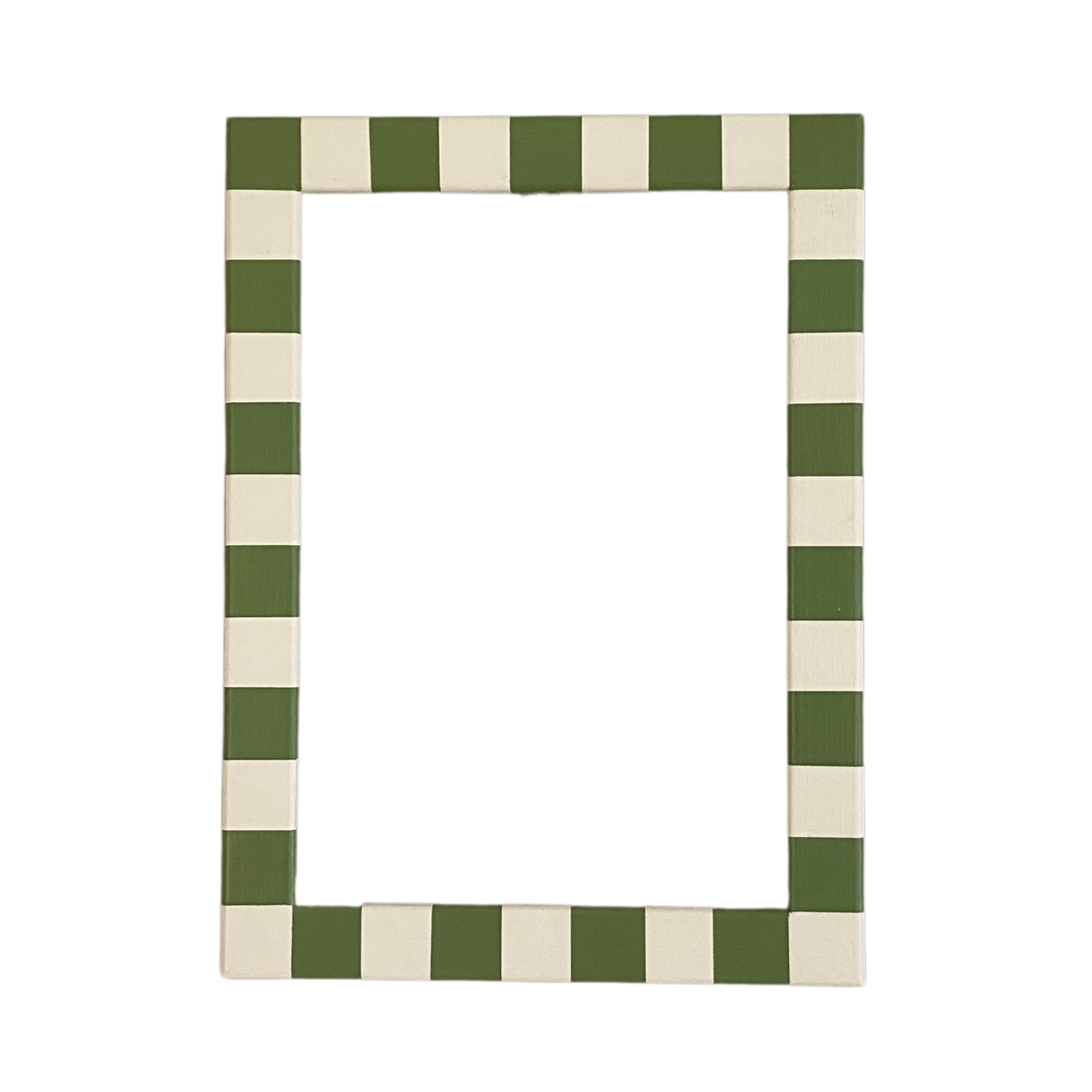 Picture Frame, Apple Green Skinny Stripes