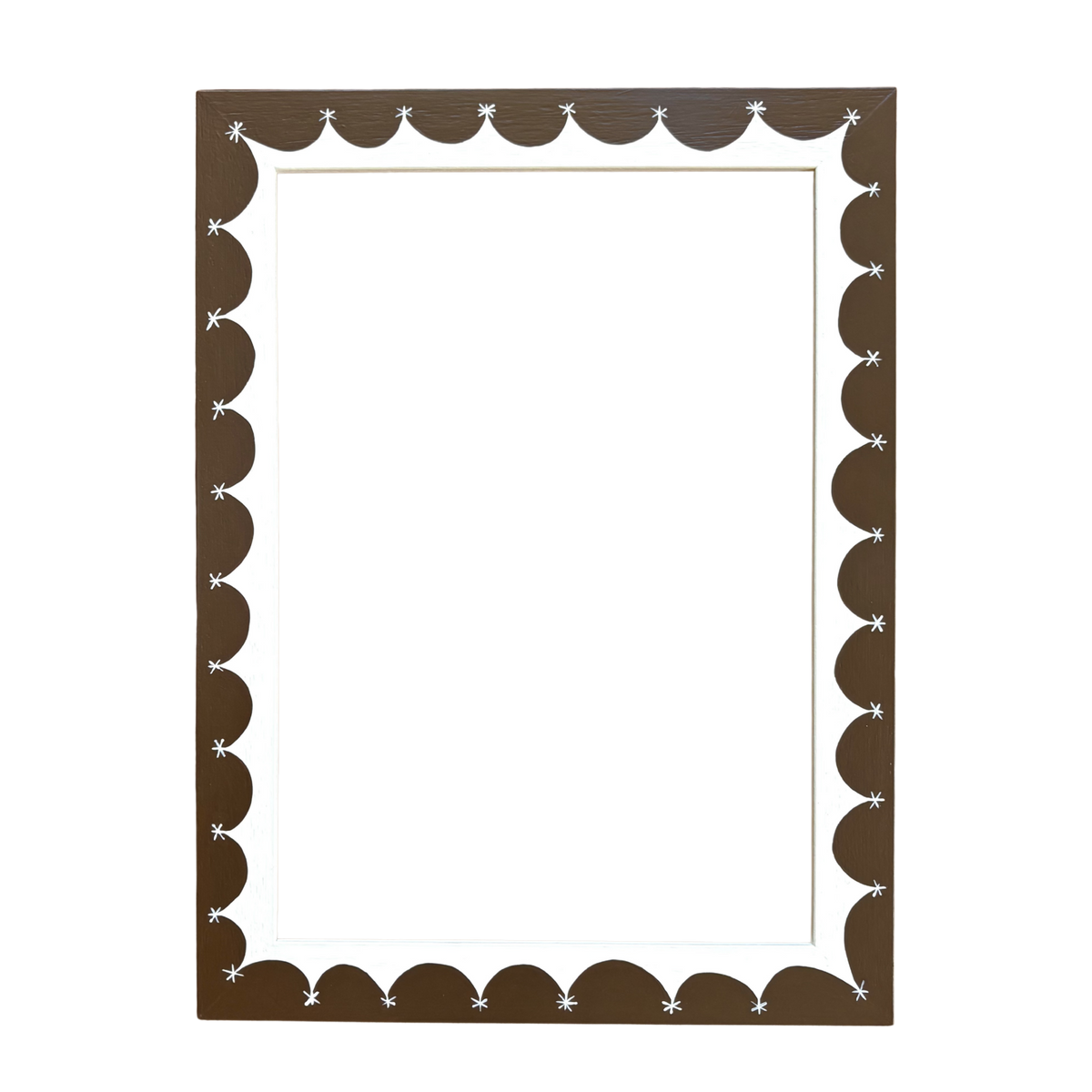 Picture Frame, Star Border in Chocolate