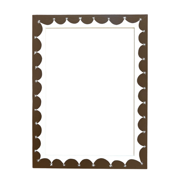 Picture Frame, Star Border in Chocolate
