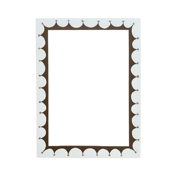 Picture Frame, Star Border in Cream