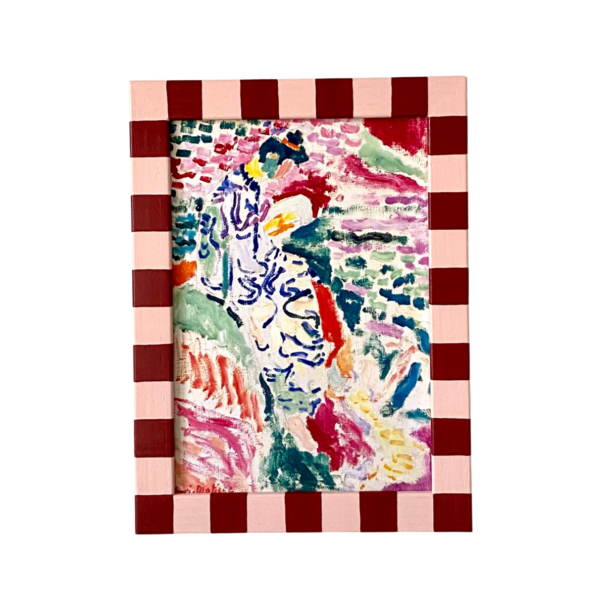 Picture Frame, Brick Rose Skinny Stripes