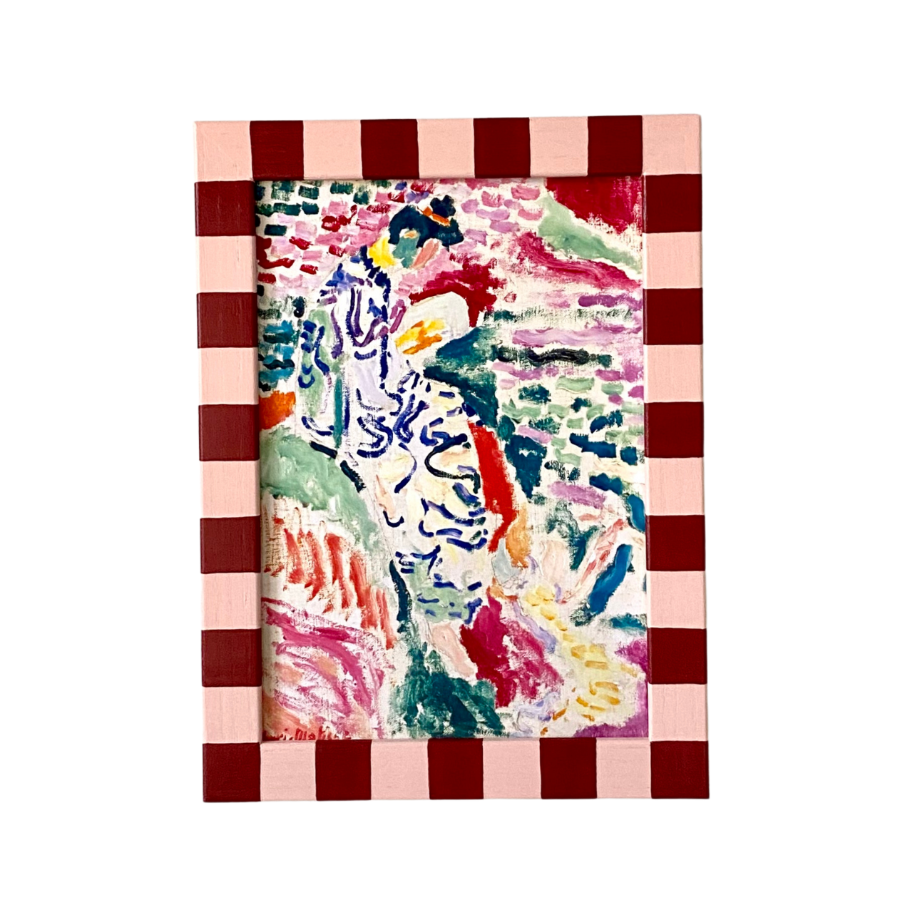 Picture Frame, Brick Rose Skinny Stripes