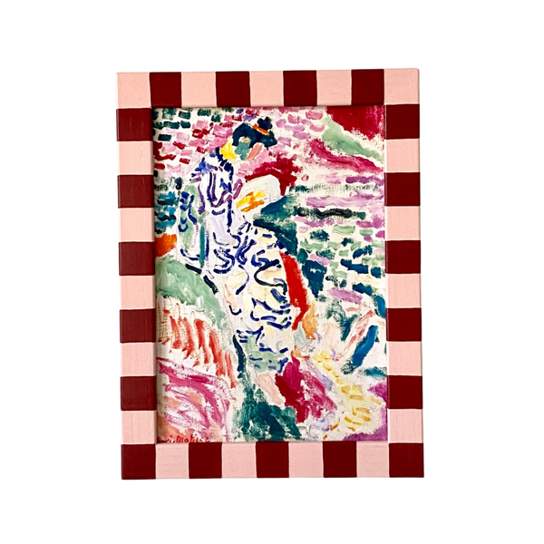 Picture Frame, Brick Rose Skinny Stripes