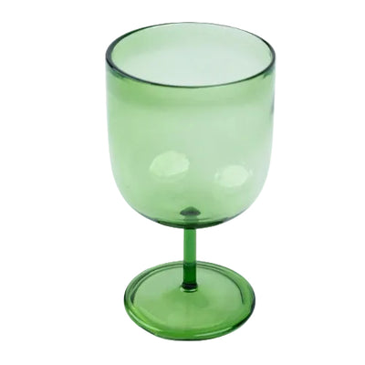 Emerald Green Stemmed Cocktail Glass 5x2.8 Inches Set of 2 - Casa Amarosa