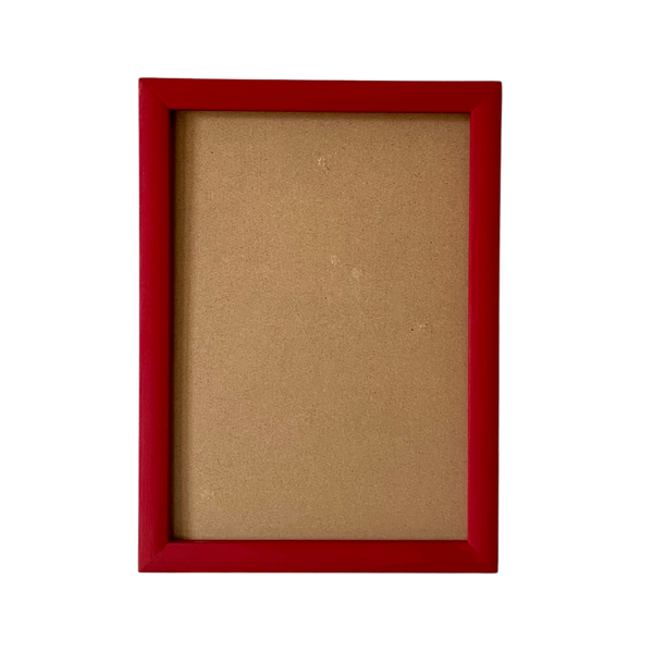 Painted Wood Picture Frame, Burgundy