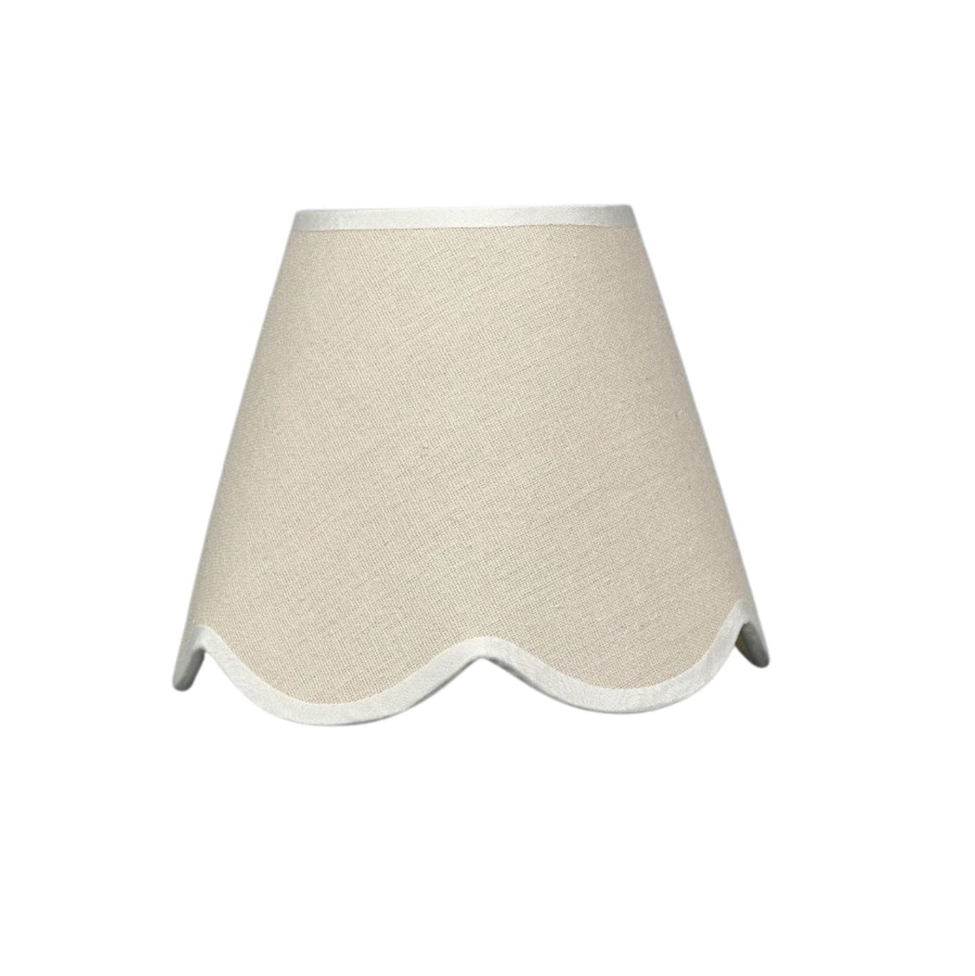 Lampshade White Scallop