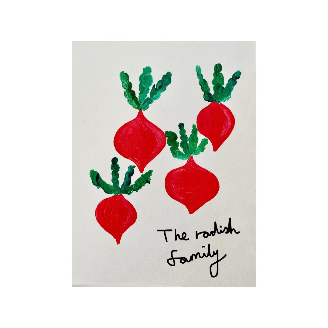 Giclee Print The Radish Family