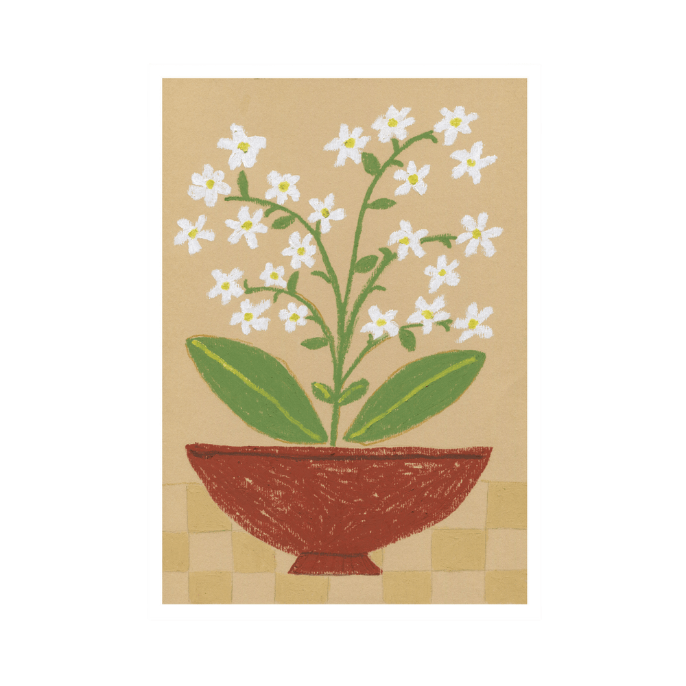White Flowers Print